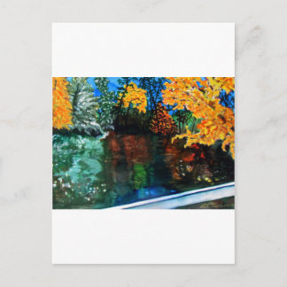 Linville Falls in Herbstfarben Postkarte