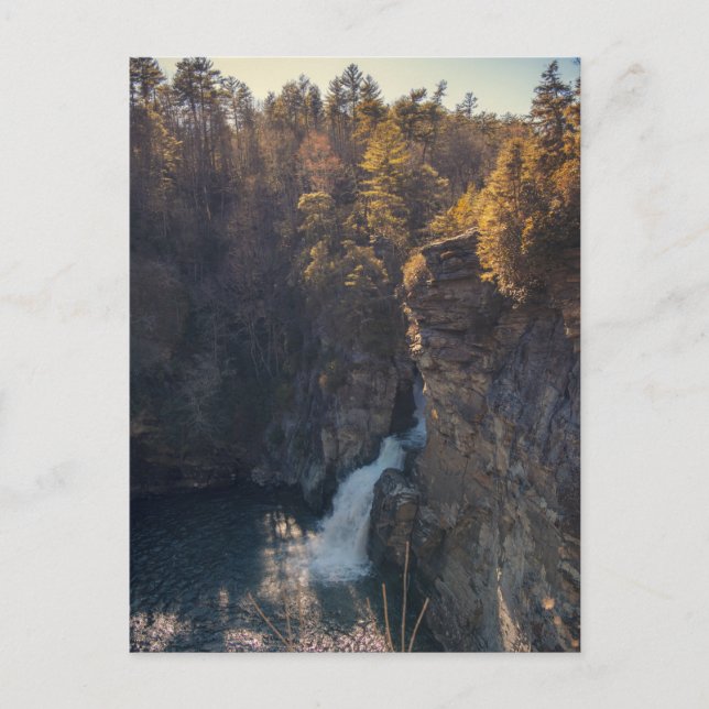Linville Falls Postkarte (Vorderseite)