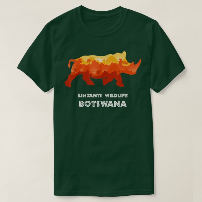 Linyanti Wildlife Botswana Safari Nationalpark Ga T-Shirt (Design vorne)