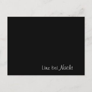 "Linz bei Nacht" lustige Karte