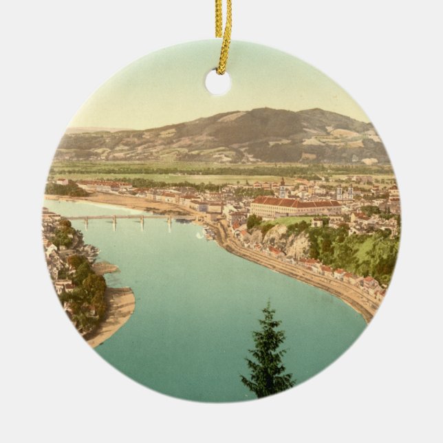 Linz in Österreich Keramik Ornament (Vorne)