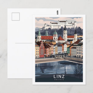 Linz Österreich Berühmter Reiseort Postkarte