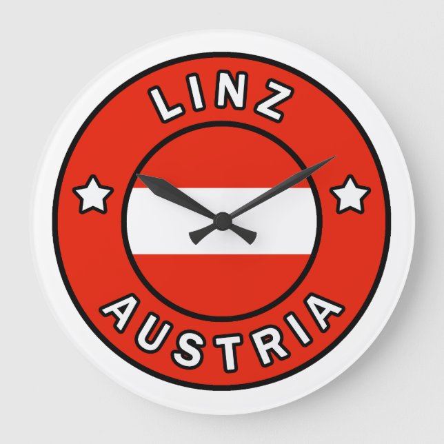 Linz Österreich Große Wanduhr (Vorderseite)