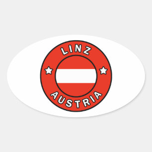 Linz Österreich Ovaler Aufkleber
