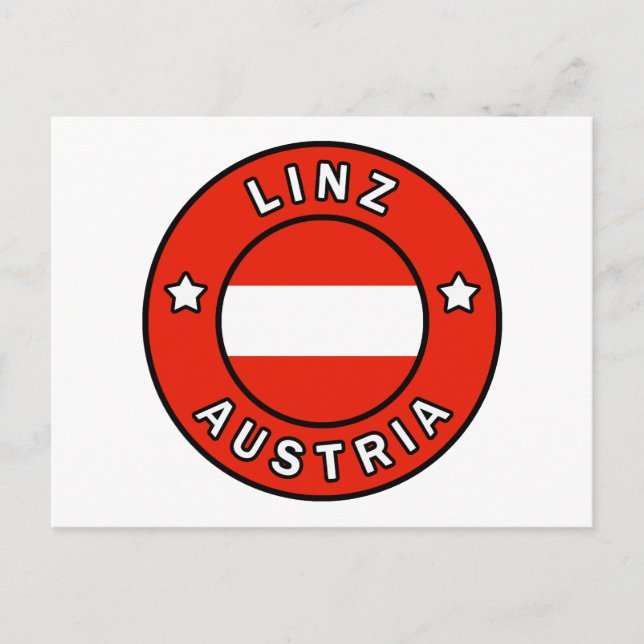 Linz Österreich Postkarte (Vorderseite)