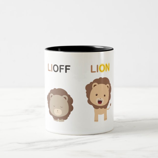 Lioff Lion Zweifarbige Tasse (Mittel)