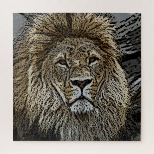 Lion 004 von JAMFoto Puzzle