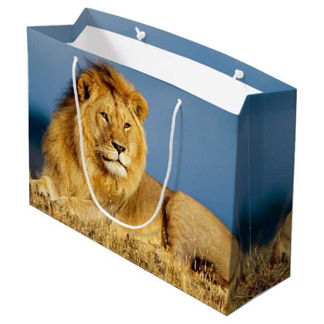 Lion 2 große geschenktüte (Rückseite Schrägansicht)