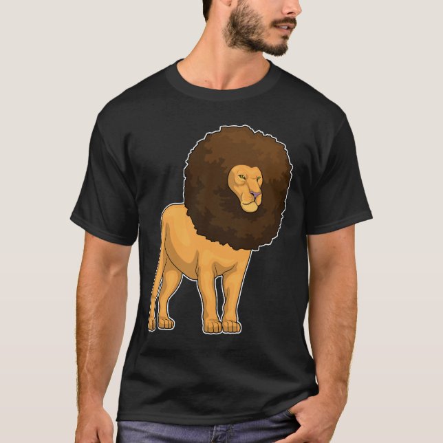 Lion Afro Hairs T-Shirt (Vorderseite)