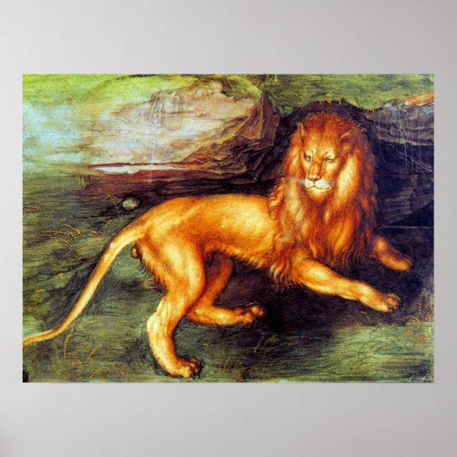 Lion - Albrecht Durer - c1494 Poster (Vorne)