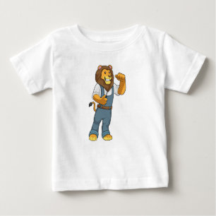 Lion als Handyman Schraubenzieher Baby T-shirt
