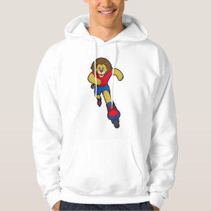 Lion als Skater mit Inline-Skaten Hoodie