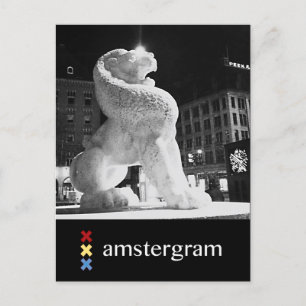 Lion Amsterdam gram Postkarte