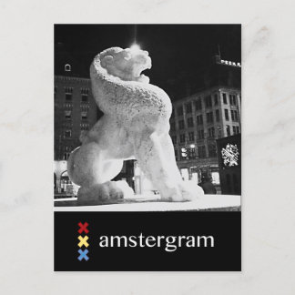 Lion Amsterdam gram Postkarte