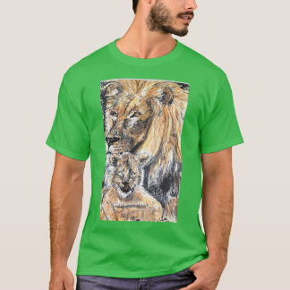 Lion and cub Triblend T-Shirt