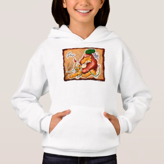 LION AND LAMB PEACE von Jeff Willis Art Hoodie (Vorderseite)