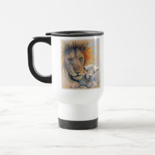 "Lion and Lamb" Tasse Reisende