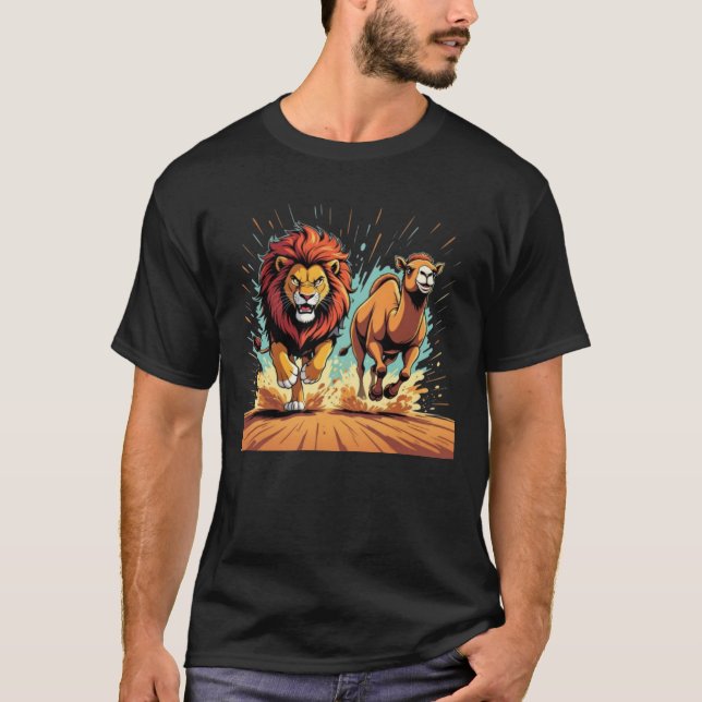 Lion and Llama Dash T-Shirt (Vorderseite)