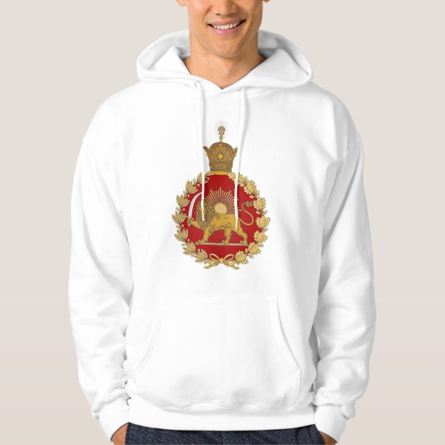 Lion and Sun Emblem – A Royal Persian Legacy Hoodie (Vorderseite)