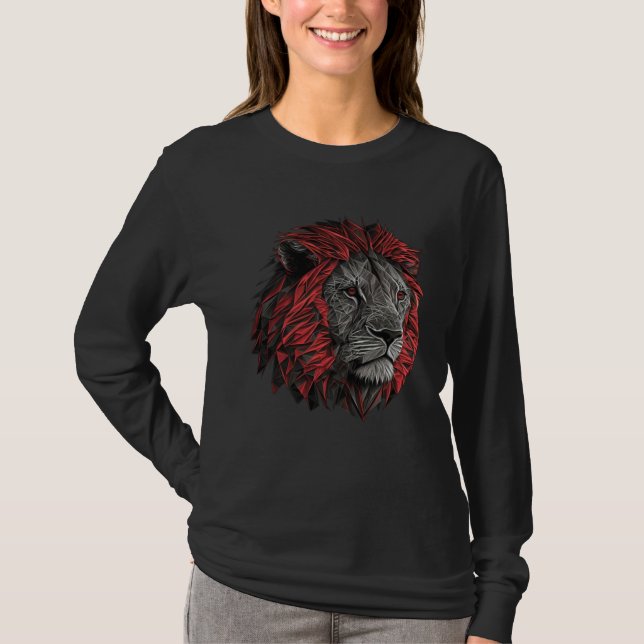 Lion animal  animal print lion T-Shirt (Vorderseite)