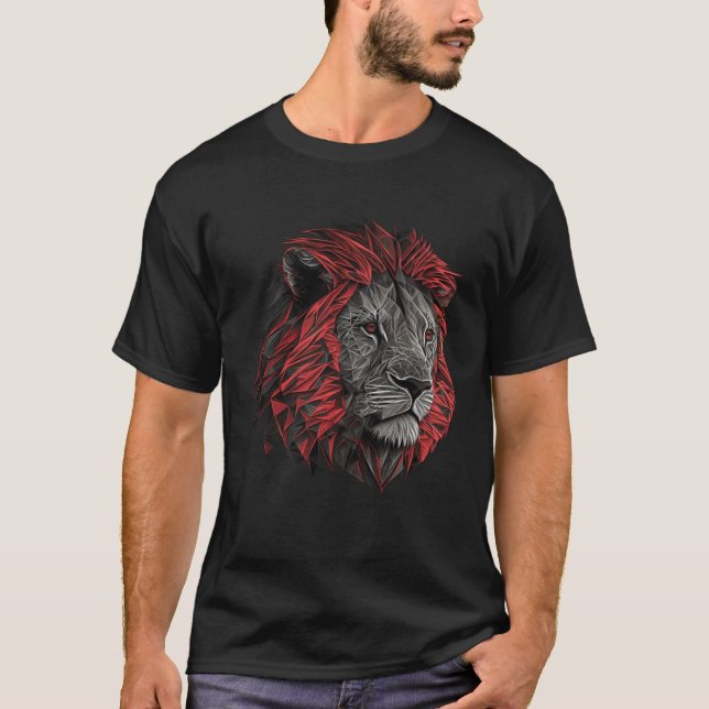 Lion animal  animal print lion T-Shirt (Vorderseite)
