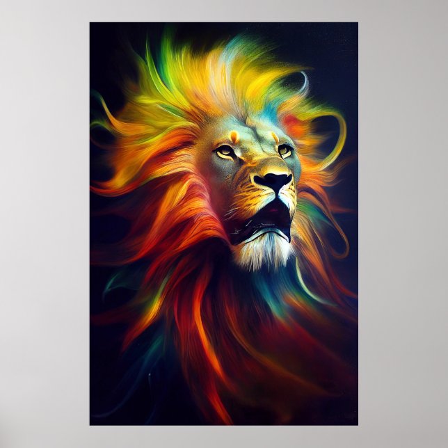 Lion Animal Discovery Adventure Nature Planet Poster (Vorne)