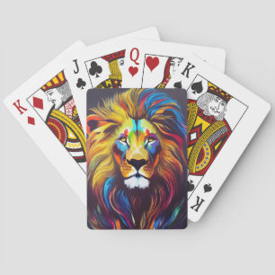 Lion Animal Discovery Adventure Nature Planet Spielkarten
