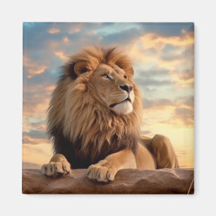 Lion Animal Nature Majestic Wilderness Magnet
