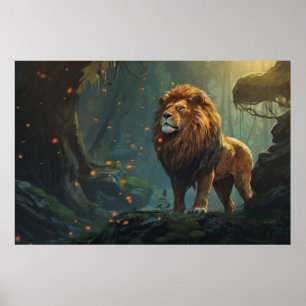 Lion Animal Wildlife Wilder Wilder Wilde Poster
