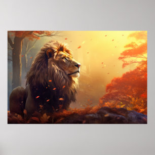 Lion Animal Wildlife Wilder Wilder Wilde Poster