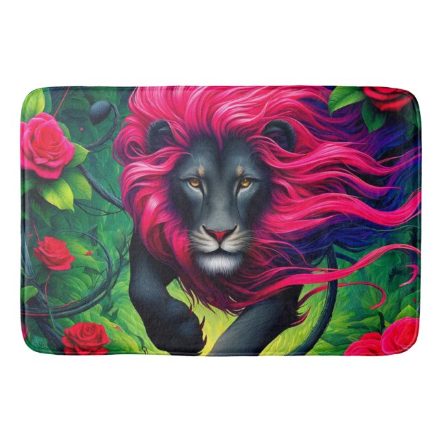 Lion Art Bath Mat Badematte (Vorderseite)