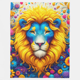 Lion Art Fleecedecke