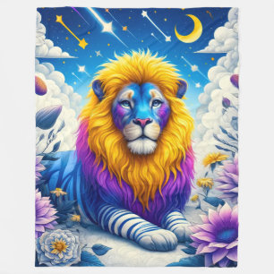 Lion Art Fleecedecke
