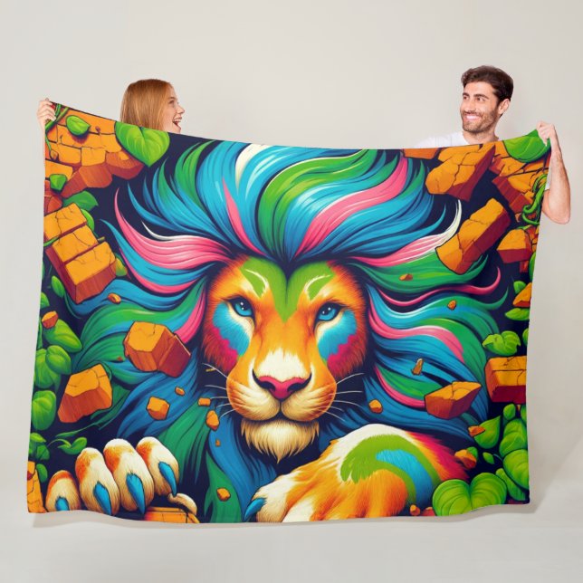 Lion Art Fleecedecke (Beispiel)