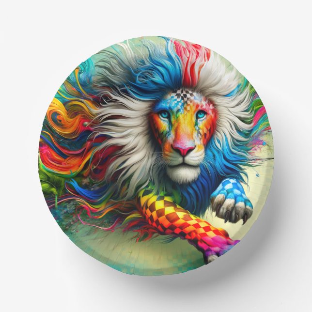 Lion Art Pappteller (Vorderseite)