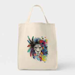 Lion Art Zeichne Tote Bag Tragetasche