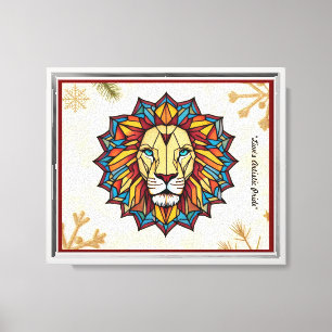 "Lion Artistry Unleashed" Leinwanddruck