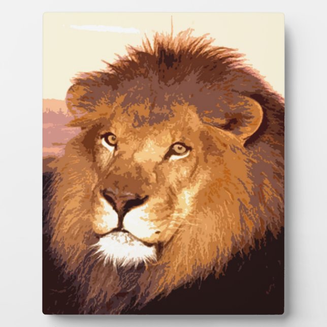 Lion Artwork Fotoplatte (Vorderseite)