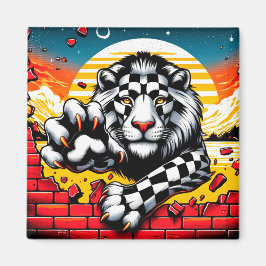 Lion Artwork Magnet