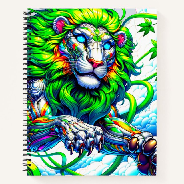 Lion Artwork Notizbuch (Vorderseite)