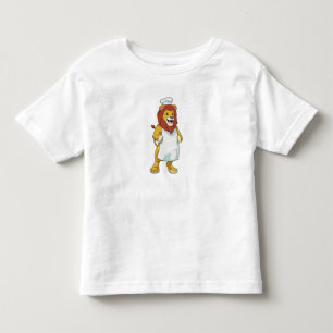 Lion as Cook mit Koch Hut & Kochen Schürze Kleinkind T-shirt