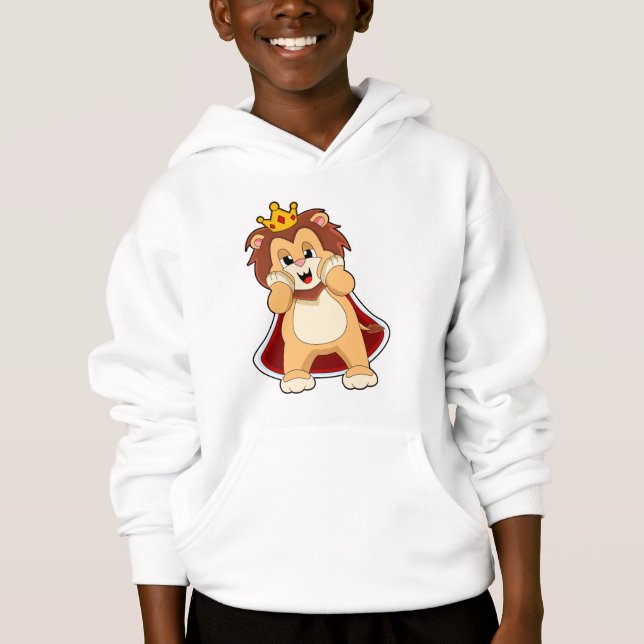 Lion as King mit Crown.PNG Hoodie (Vorderseite)