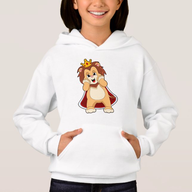 Lion as King mit Crown.PNG Hoodie (Vorderseite)