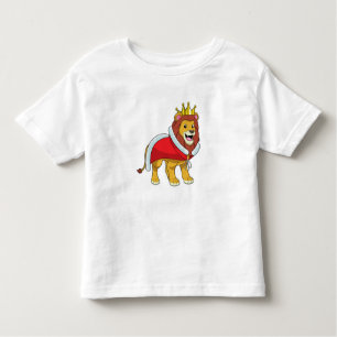 Lion as King with Crown & Cape Kleinkind T-shirt