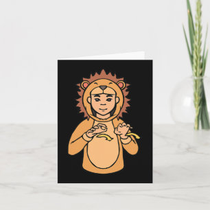 Lion ASL Hand Gesture Deaf Hörverlust Bewusstsein Karte