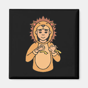 Lion ASL Hand Gesture Deaf Hörverlust Bewusstsein Magnet