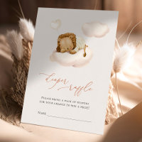 Lion Baby Cloud Balloon Windeln Raffeln Tickets