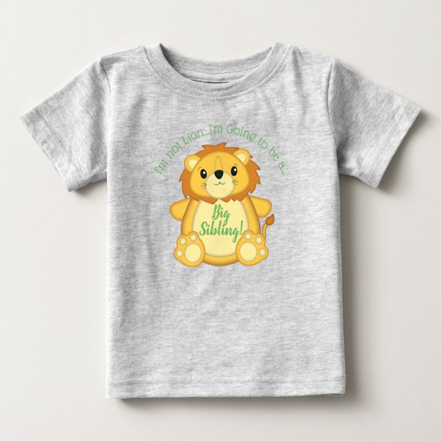 Lion Baby Shower Safari Baby T-shirt (Vorderseite)