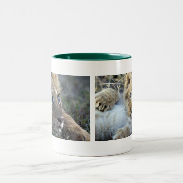 Lion Babys Zweifarbige Tasse (Mittel)