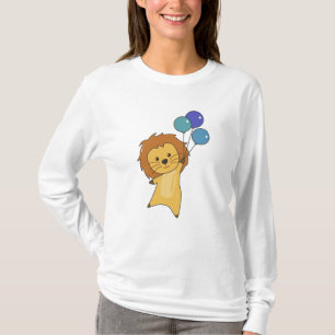 Lion Balloons fliegen nach oben Niedliche Tiere fü T-Shirt